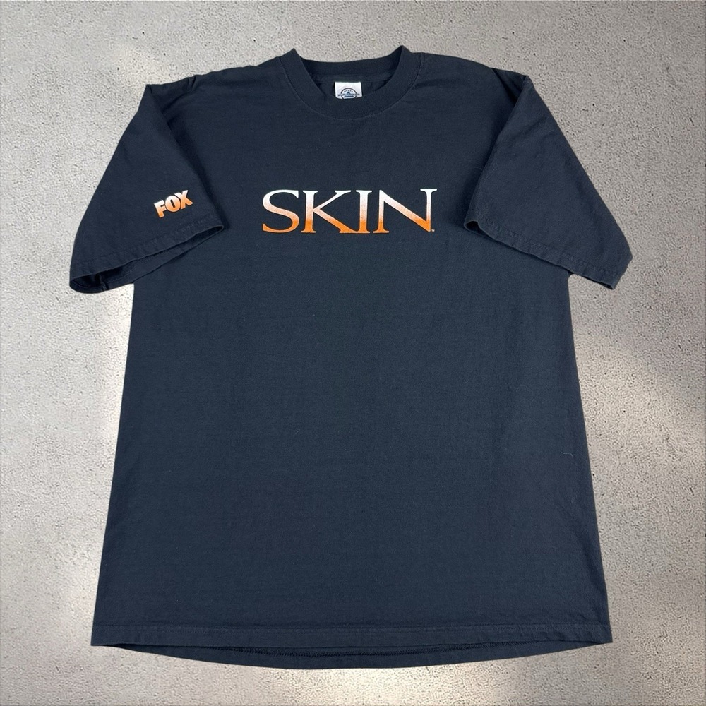 Vintage 2002 Fox "Skin" TV Show Promo Shirt Size Large‎ Delta USA Olivia Wilde